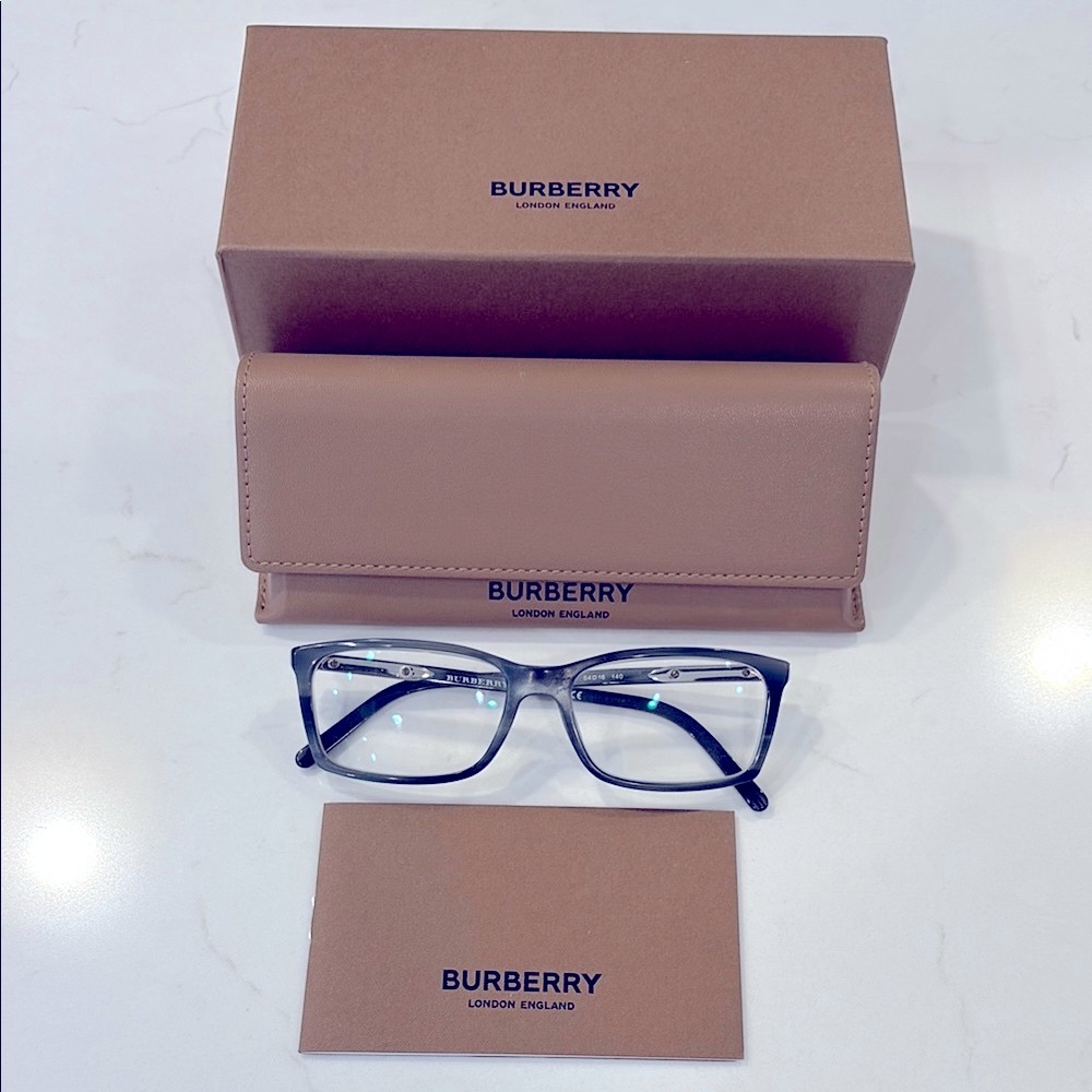 Burberry Charcoal Glasses with case and box 🩶